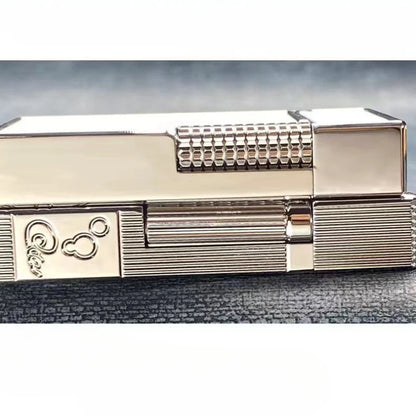 2025 New Classic Sound Brass Lighter Golden Sleeping Mermaid Pattern Retro Kerosene Lighter Fire Man Series Exquisite Men'S Gift