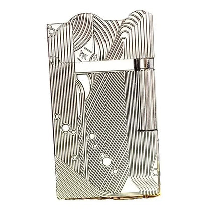 2025 New Classic Sound Brass Lighter Golden Sleeping Mermaid Pattern Retro Kerosene Lighter Fire Man Series Exquisite Men'S Gift