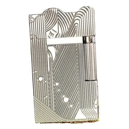 2025 New Classic Sound Brass Lighter Golden Sleeping Mermaid Pattern Retro Kerosene Lighter Fire Man Series Exquisite Men'S Gift